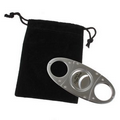 Cigar Cutter in a Velvet Pouch